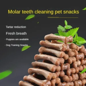 Dog Tooth Grinding Stick Pet Snack Puppy Snack Food Treats Chews Dog Oral Hygiene Toy Leather Cowhide Teeth Clean Stick for Dog 2
