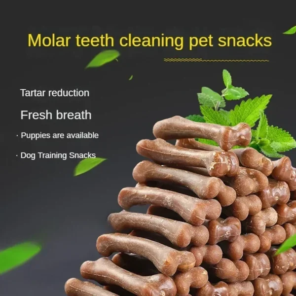 Dog Tooth Grinding Stick Pet Snack Puppy Snack Food Treats Chews Dog Oral Hygiene Toy Leather Cowhide Teeth Clean Stick for Dog 2