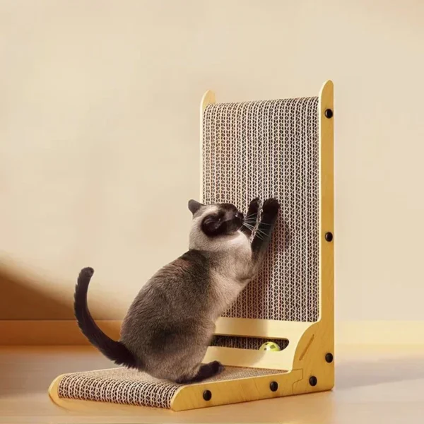 Cat Scratching Board L-shaped Detachable Wooden Wear Resistant and Scratch Resistant Grinding Claw Toy Furniture Protector CAT 6