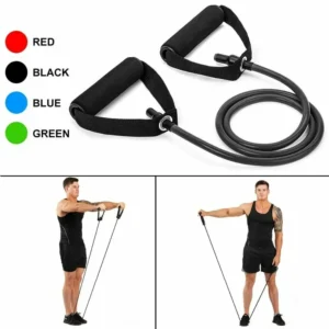 5 Levels Resistance Bands with Handles Men Yoga Pull Rope Elastic Fitness Exercise Tube Band for Home Workouts Strength Training 2
