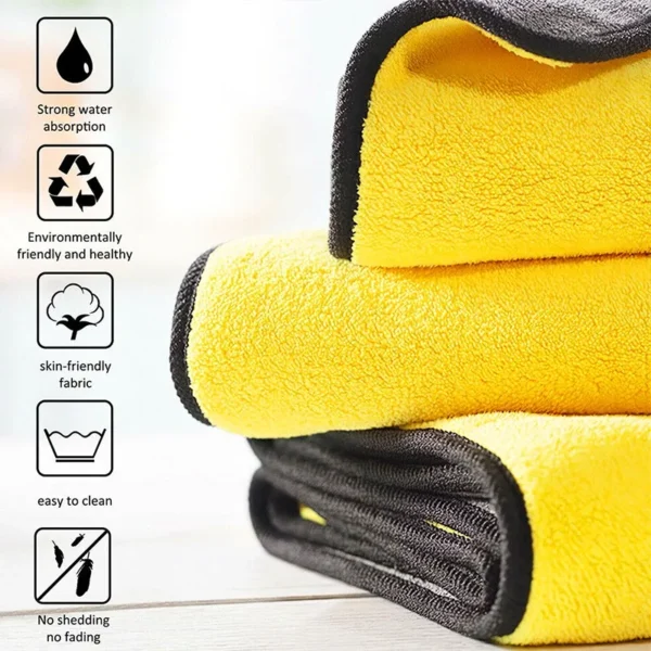 10/1Pcs Microfiber Cleaning Towel Car Cleaning Cloths Professional Detailing Car Drying Microfiber Towel Wash Towels Accessories 4