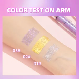 1 PC Diamond Mascara Shining Galaxy Sequins Sweat Proof Glitter Eyelashes Quick Dry Lasting Curling Thick Mascara Shimmer Makeup 5