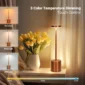 LED Table Lamp Touch Sensor Rechargeable Desktop Night Light Wireless Reading Lamp for Restaurant Hotel Bar Bedroom Decor Light 2