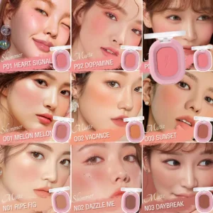 PINKFLASH 11 Colors Peach Blush Palette Oil-control Minerals Pigment Face Cheek Blusher Powder Contour Makeup Women Cosmetics 2