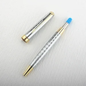 Luxury quality Metal Colour School student Office supplies accessories Medium 0.7mm Nib Ballpoint pens 6