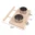 1 Pc Stainless Steel Bird Bowl Feeding Dish Cups Wooden Perch Stand Parrot Cage Feeder for Pet Birds Cockatiels Lovebird Conures 6